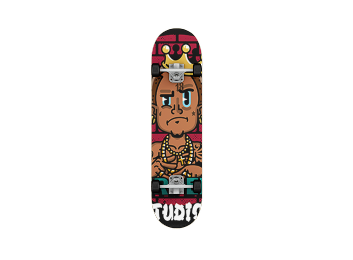 Nerdee's Skate Shop "Nerdee's Studios Logo" Skateboard Deck