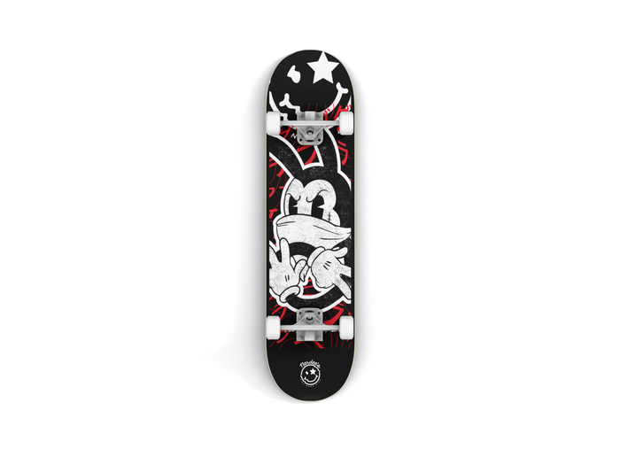Nerdee's Skate Shop "Silly Wabbit" (Blk Design 01) Skateboard Deck