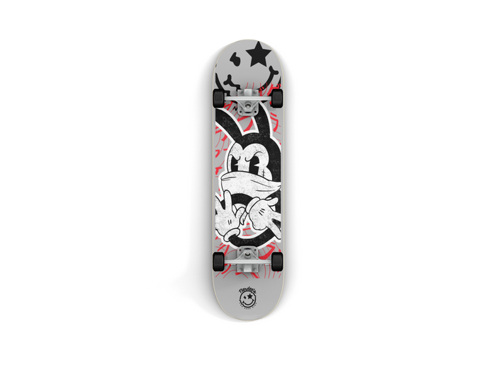 Nerdee's Skate Shop "Silly Wabbit" (GRY Design 01) Skateboard Deck