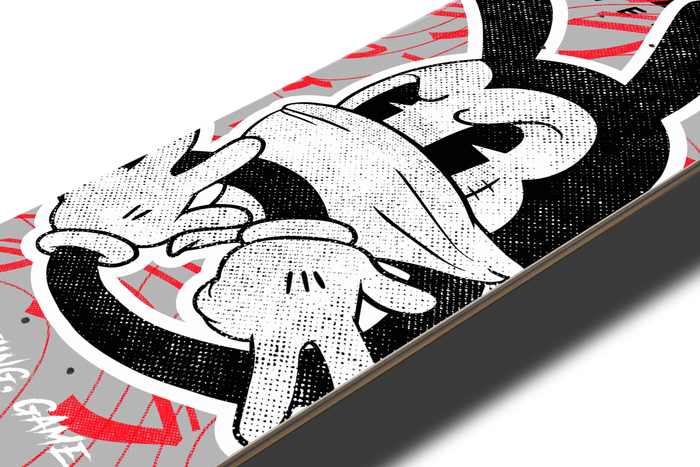 Nerdee's Skate Shop "Silly Wabbit" (GRY Design 01) Skateboard Deck