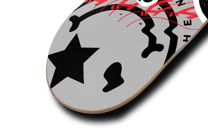 Nerdee's Skate Shop "Silly Wabbit" (GRY Design 01) Skateboard Deck
