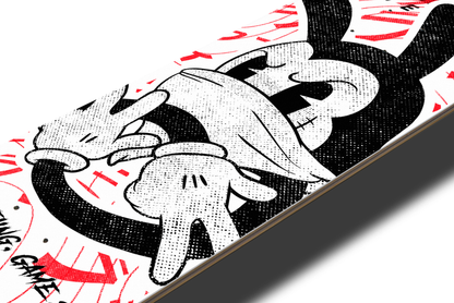 Nerdee's Skate Shop "Silly Wabbit" (WHT Design 01) Skateboard Deck