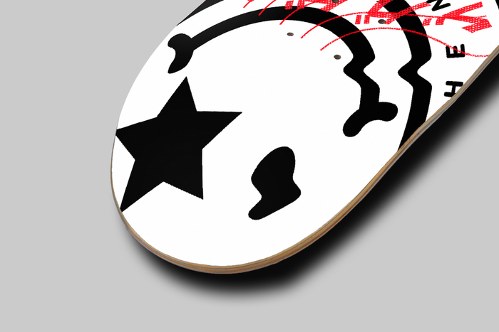 Nerdee's Skate Shop "Silly Wabbit" (WHT Design 01) Skateboard Deck