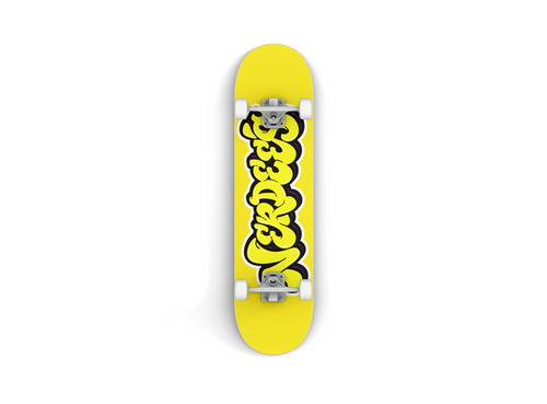 Nerdee's Skate Shop "Yellow Graffiti Logo"