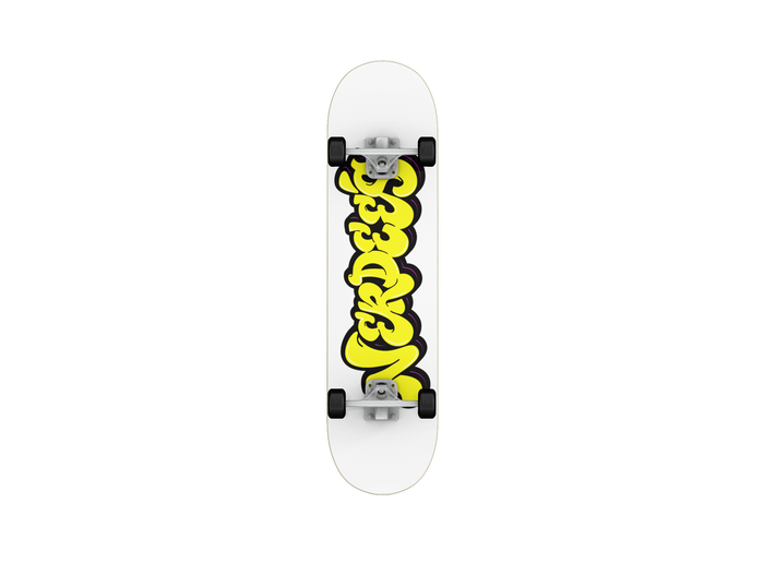 Nerdee's Skate Shop "Yellow Graffiti Logo"