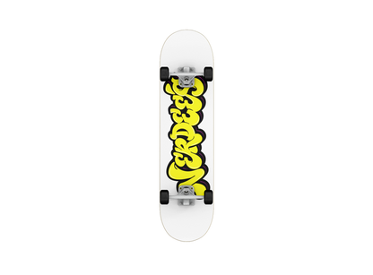 Nerdee's Skate Shop "Yellow Graffiti Logo"
