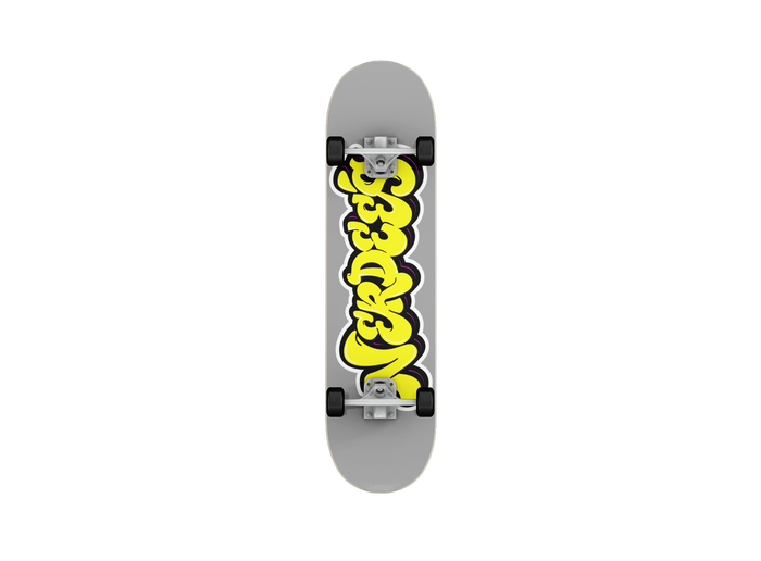 Nerdee's Skate Shop "Yellow Graffiti Logo"