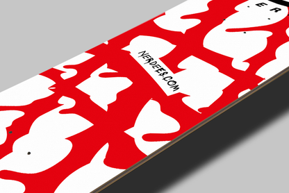 Nerdee's "The Bloody Board" (WHT Design 01) Skateboard Deck