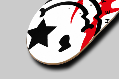 Nerdee's "The Bloody Board" (WHT Design 01) Skateboard Deck