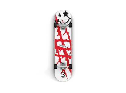 Nerdee's "The Bloody Board" (WHT Design 01) Skateboard Deck