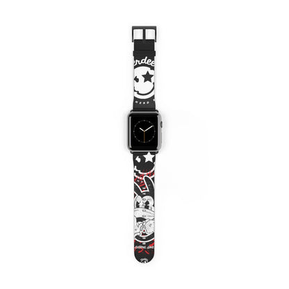 Nerdee's "Wabbit" Watch Band - (Design 01) Black