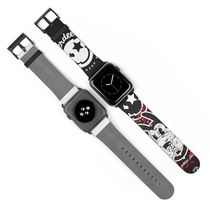 Nerdee's "Wabbit" Watch Band - (Design 01) Black