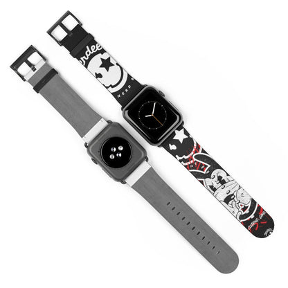 Nerdee's "Wabbit" Watch Band - (Design 01) Black