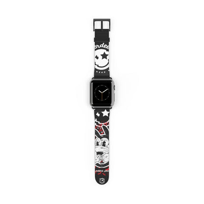 Nerdee's "Wabbit" Watch Band - (Design 01) Black