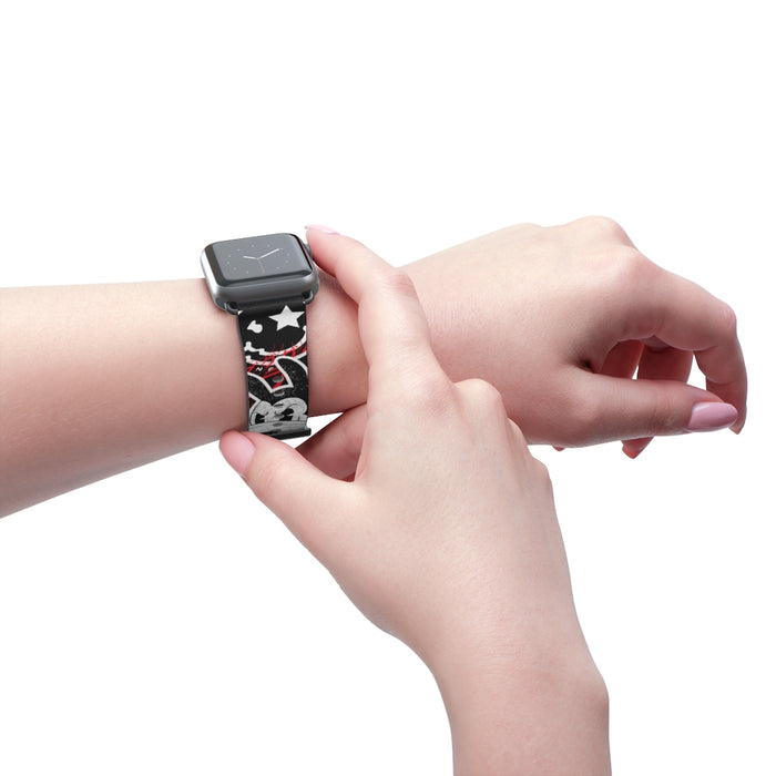 Nerdee's "Wabbit" Watch Band - (Design 01) Black