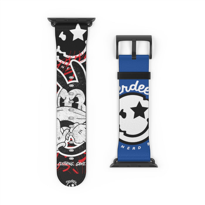 Nerdee's "Wabbit" Watch Band - (Design 01) Blue