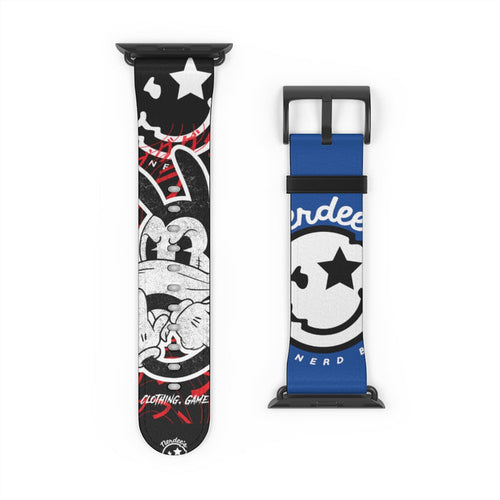 Nerdee's "Wabbit" Watch Band - (Design 01) Blue