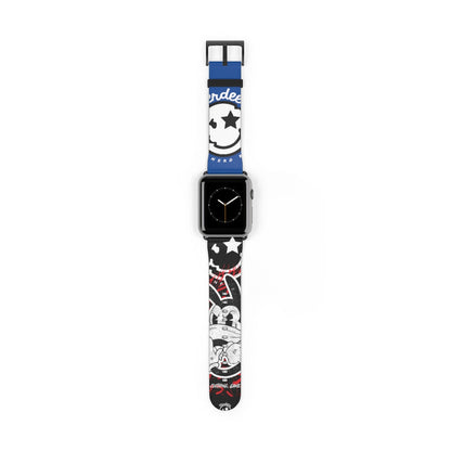 Nerdee's "Wabbit" Watch Band - (Design 01) Blue