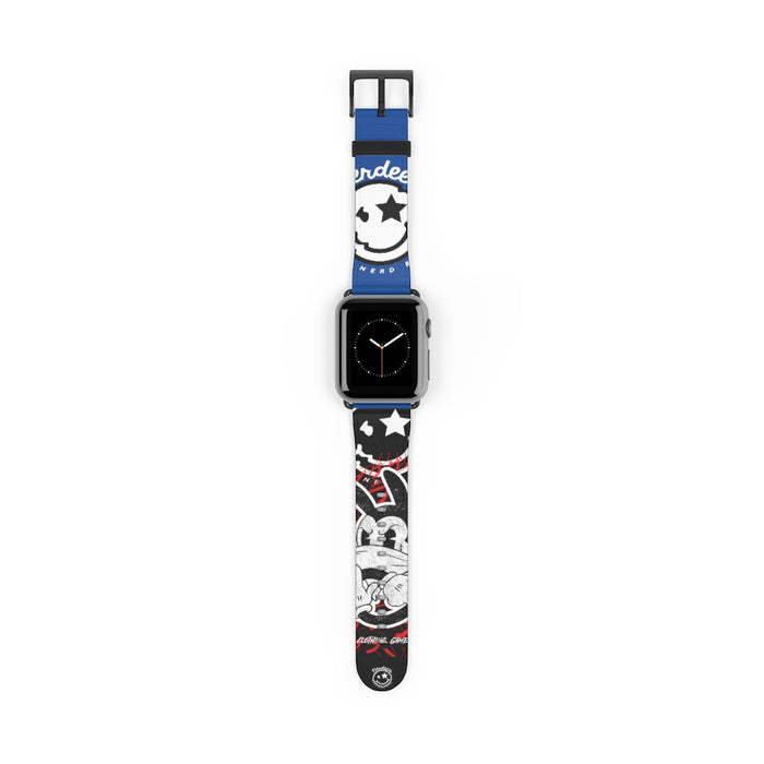 Nerdee's "Wabbit" Watch Band - (Design 01) Blue