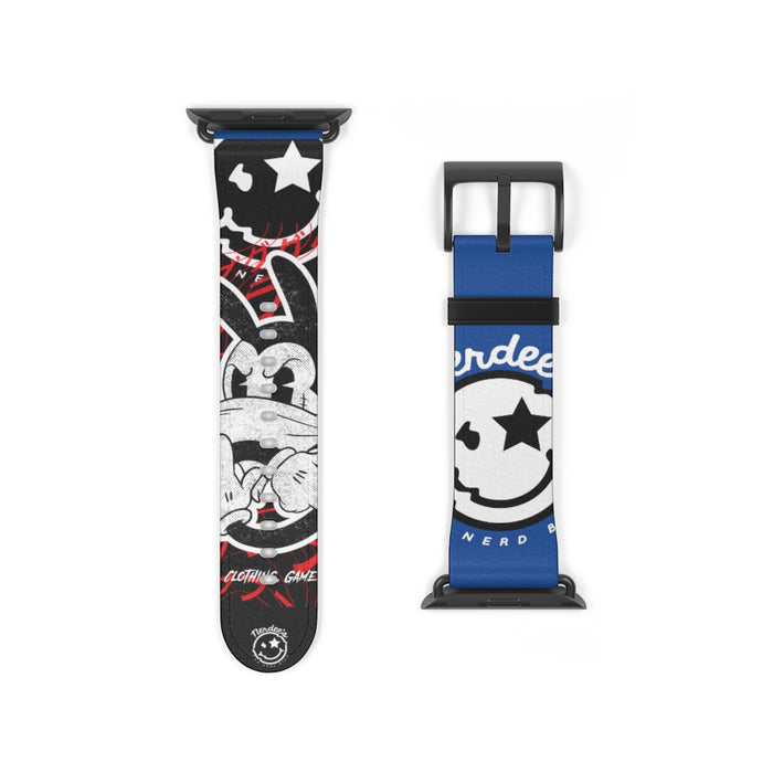 Nerdee's "Wabbit" Watch Band - (Design 01) Blue