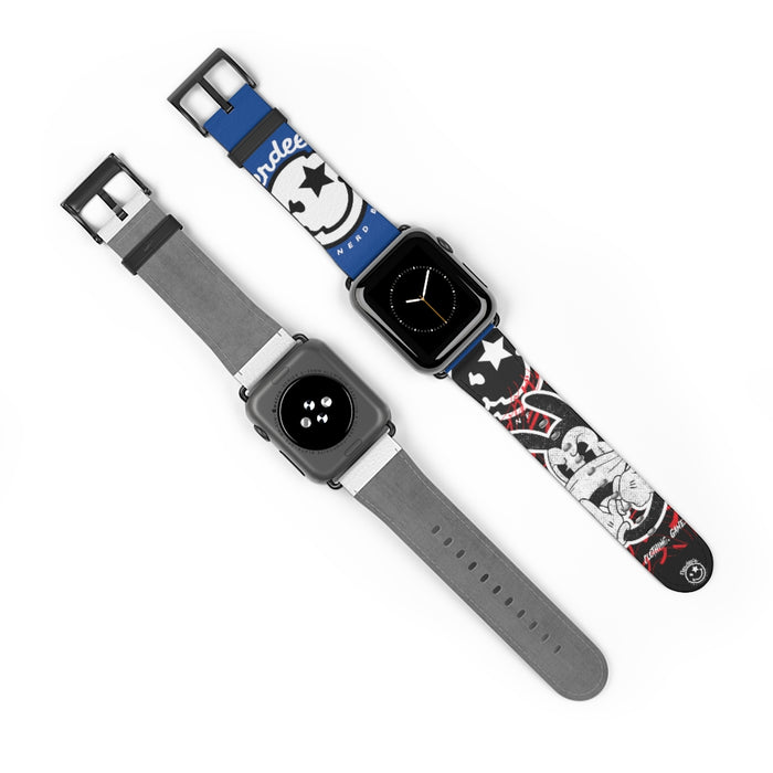 Nerdee's "Wabbit" Watch Band - (Design 01) Blue