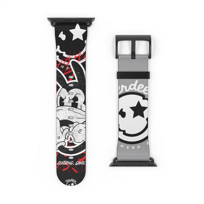 Nerdee's "Wabbit" Watch Band - (Design 01) Dark Gray