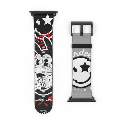Nerdee's "Wabbit" Watch Band - (Design 01) Dark Gray