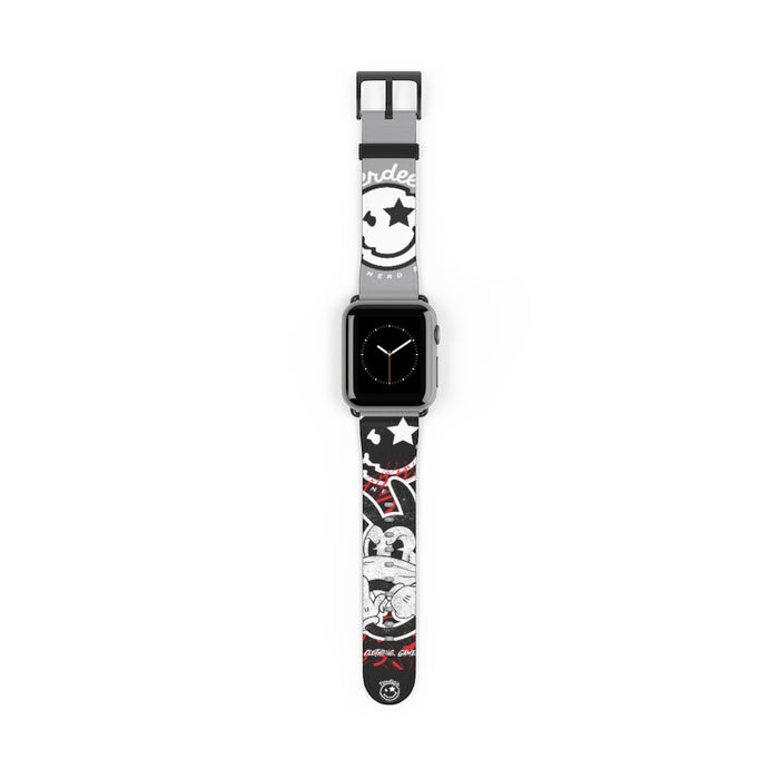 Nerdee's "Wabbit" Watch Band - (Design 01) Dark Gray