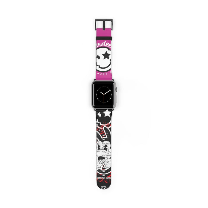 Nerdee's "Wabbit" Watch Band - (Design 01) Hot Pink