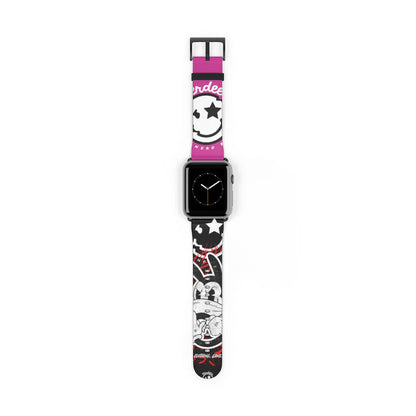 Nerdee's "Wabbit" Watch Band - (Design 01) Hot Pink