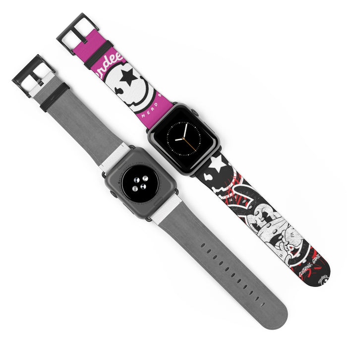 Nerdee's "Wabbit" Watch Band - (Design 01) Hot Pink