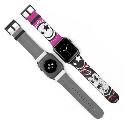 Nerdee's "Wabbit" Watch Band - (Design 01) Hot Pink