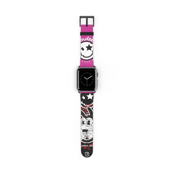 Nerdee's "Wabbit" Watch Band - (Design 01) Hot Pink