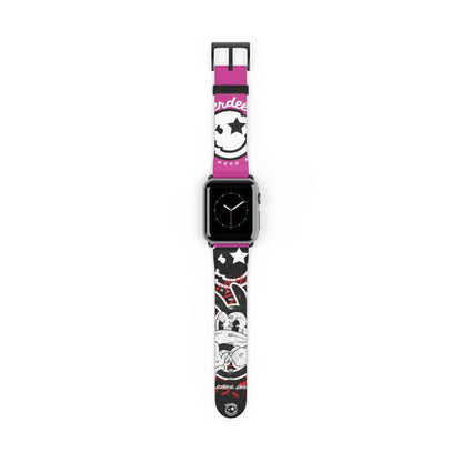 Nerdee's "Wabbit" Watch Band - (Design 01) Hot Pink