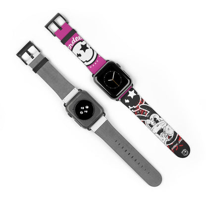 Nerdee's "Wabbit" Watch Band - (Design 01) Hot Pink