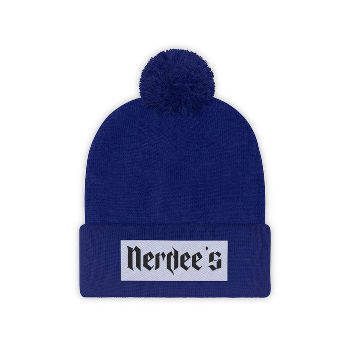 Nerdee's "White Label" (design 01) - Pom Pom Beanie