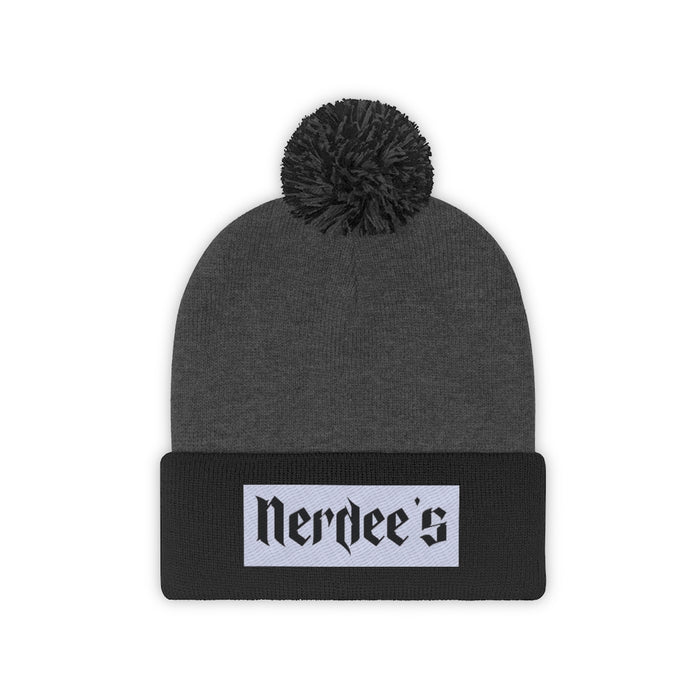 Nerdee's "White Label" (design 01) - Pom Pom Beanie