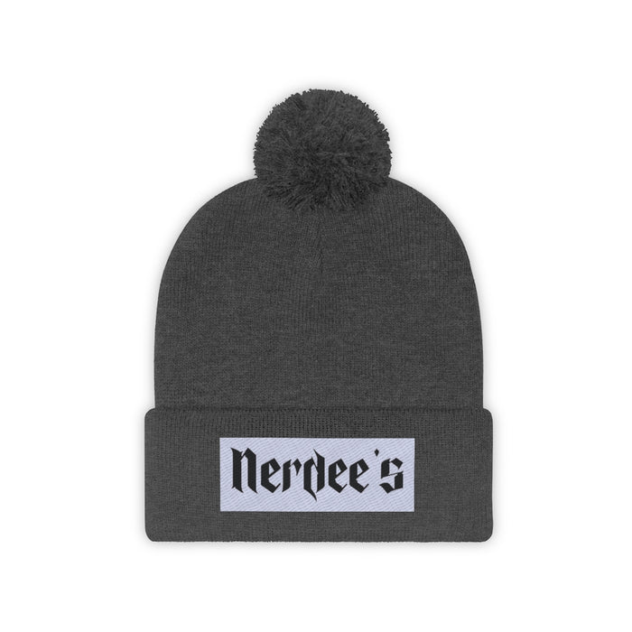 Nerdee's "White Label" (design 01) - Pom Pom Beanie