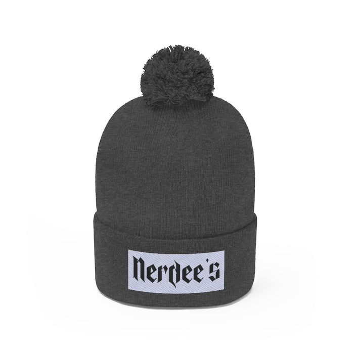 Nerdee's "White Label" (design 01) - Pom Pom Beanie