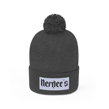 Nerdee's "White Label" (design 01) - Pom Pom Beanie