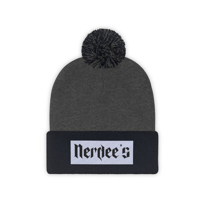 Nerdee's "White Label" (design 01) - Pom Pom Beanie