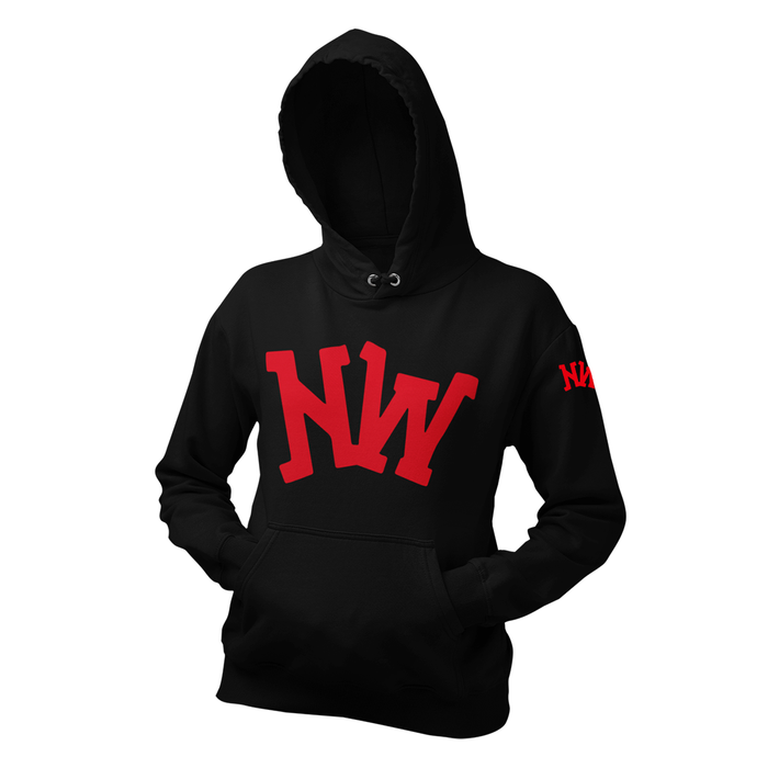 Nerdee's World Gaming Logo "NW" (Red) - Unisex Hoodie