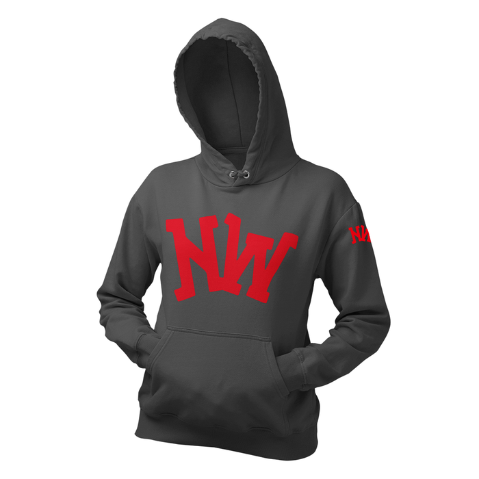 Nerdee's World Gaming Logo "NW" (Red) - Unisex Hoodie