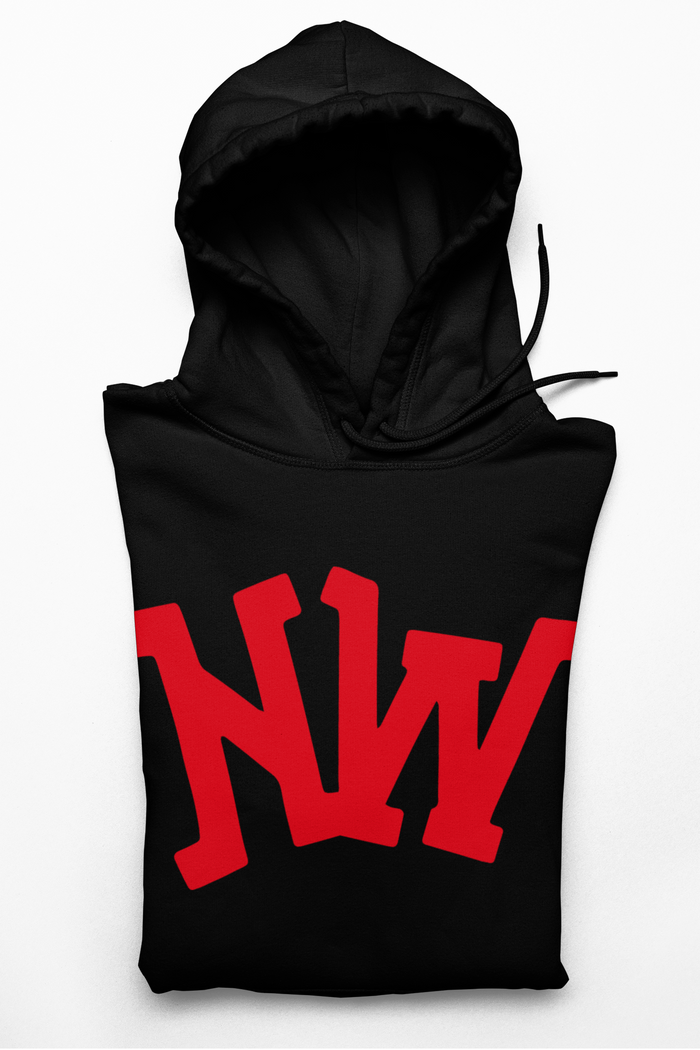 Nerdee's World Gaming Logo "NW" (Red) - Unisex Hoodie