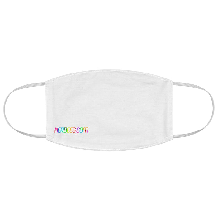 Nerdees.com Digital Colors Fabric Face Mask - White