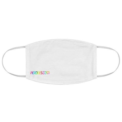 Nerdees.com Digital Colors Fabric Face Mask - White
