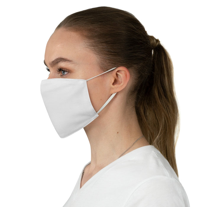 Nerdees.com Digital Colors Fabric Face Mask - White