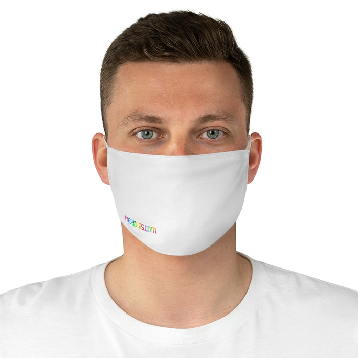 Nerdees.com Digital Colors Fabric Face Mask - White