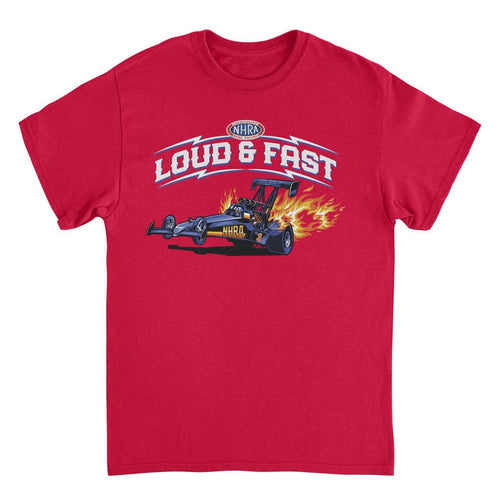 NHRA Loud and Fast Red T-Shirt