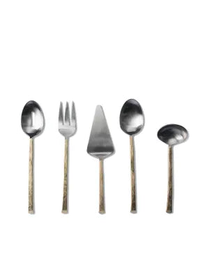NORTH STAR SERVING FORK IN MATTE STAINLESS